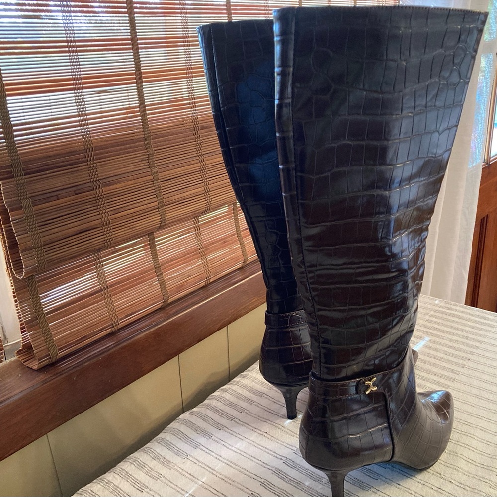 Charter Club Brown Heeled Boots - Picture 5 of 6